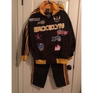 2 Pc Vintage Fam Score Sports Collection Men's Track Suit Outfit Size Large